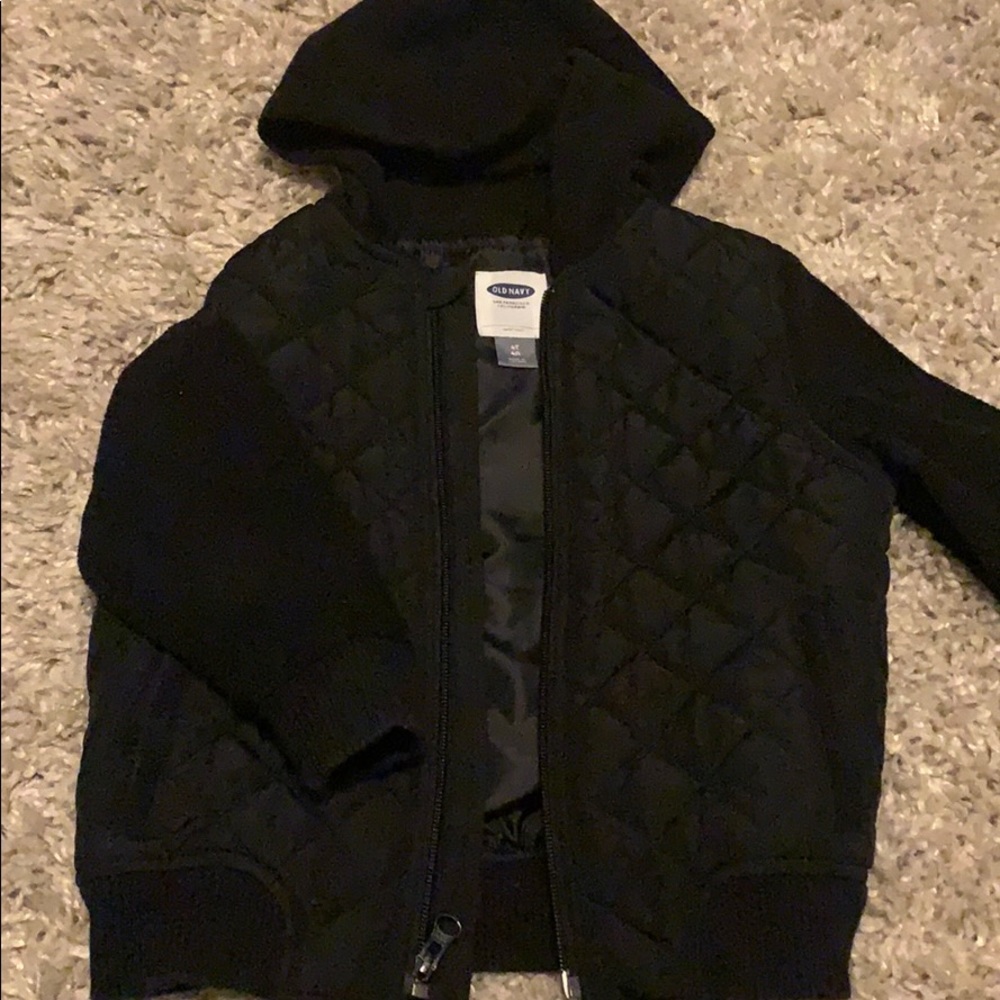 Boys fleece black jacket